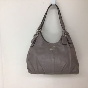 COACH 16503 Madison Maggie Mushroom Grey Leather handbag